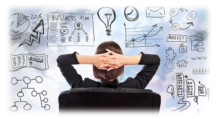 Illustration of people in a dental office interacting with the community.